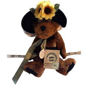 Boyds Bears Limited Edition Sunny Buzzy Plush 8" Collectible With Sunflower Hat